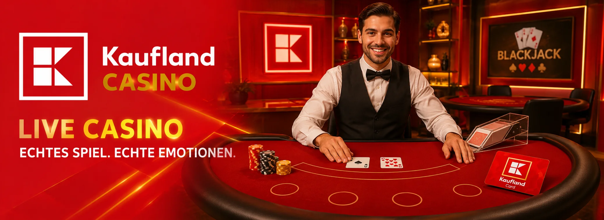 Live-Casino im Kaufland Casino mit Tischen von Evolution